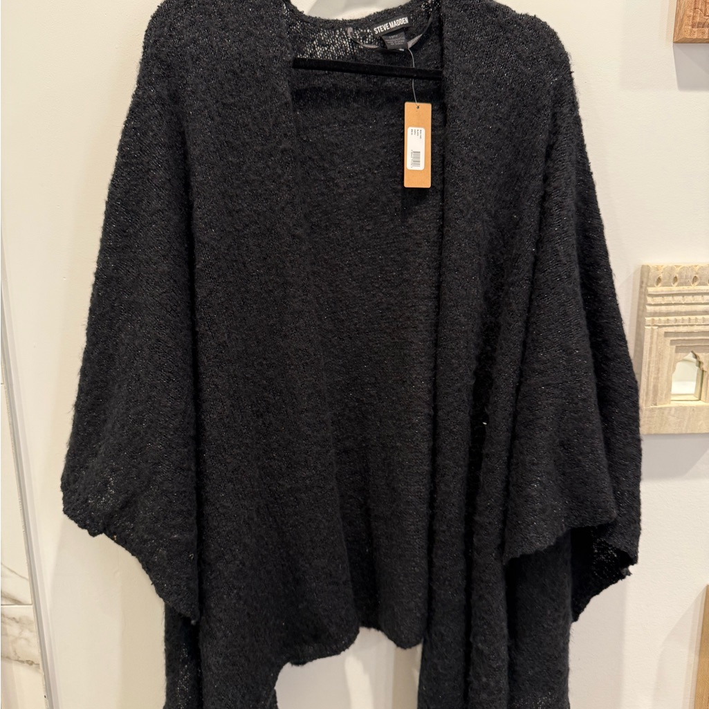 Women's Black Ruana